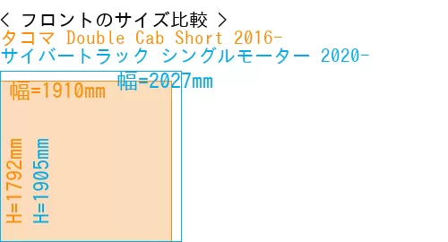 #タコマ Double Cab Short 2016- + サイバートラック シングルモーター 2020-